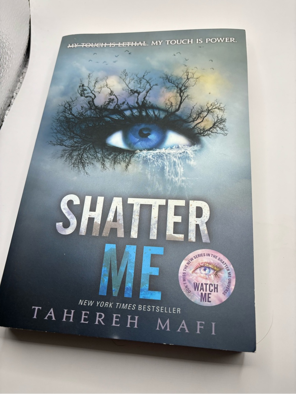 Shatter Me by Tahereh Mafi - Blue Fantasy Paperback